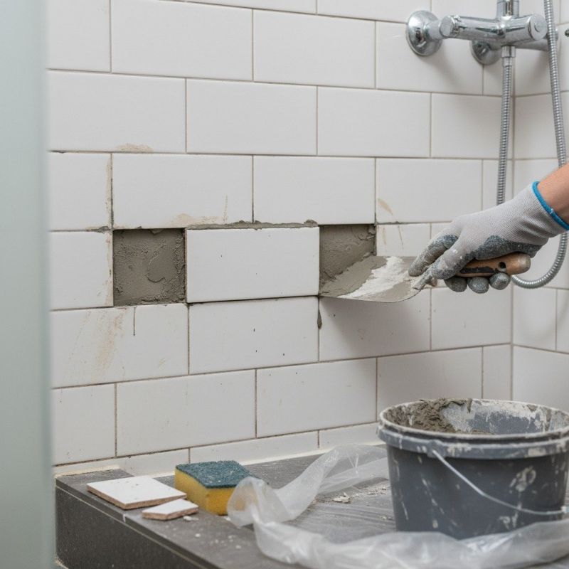 Wall Grout Repair
